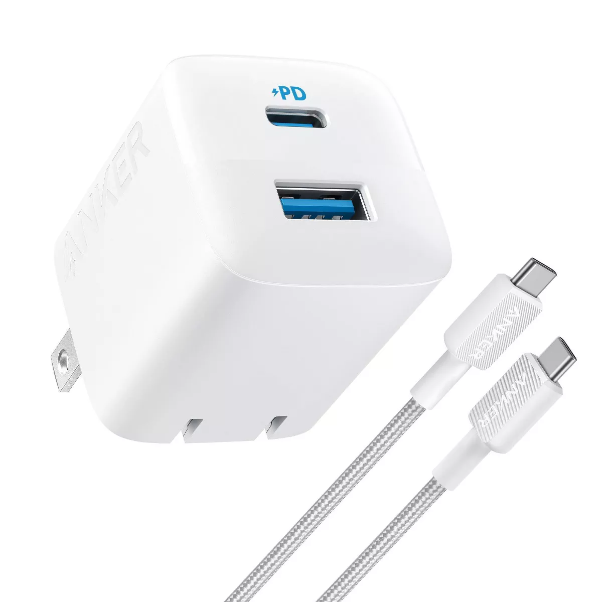 Picture of Anker B2326J21-1 32 watt Wall Charger with 6 ft. C-C Cable - White