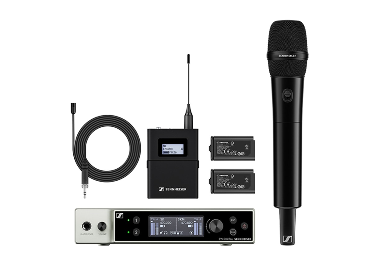 509328 Digital Wireless Lavalier & Handheld Set - Includes 1 EW-DX EM & 2 Receiver