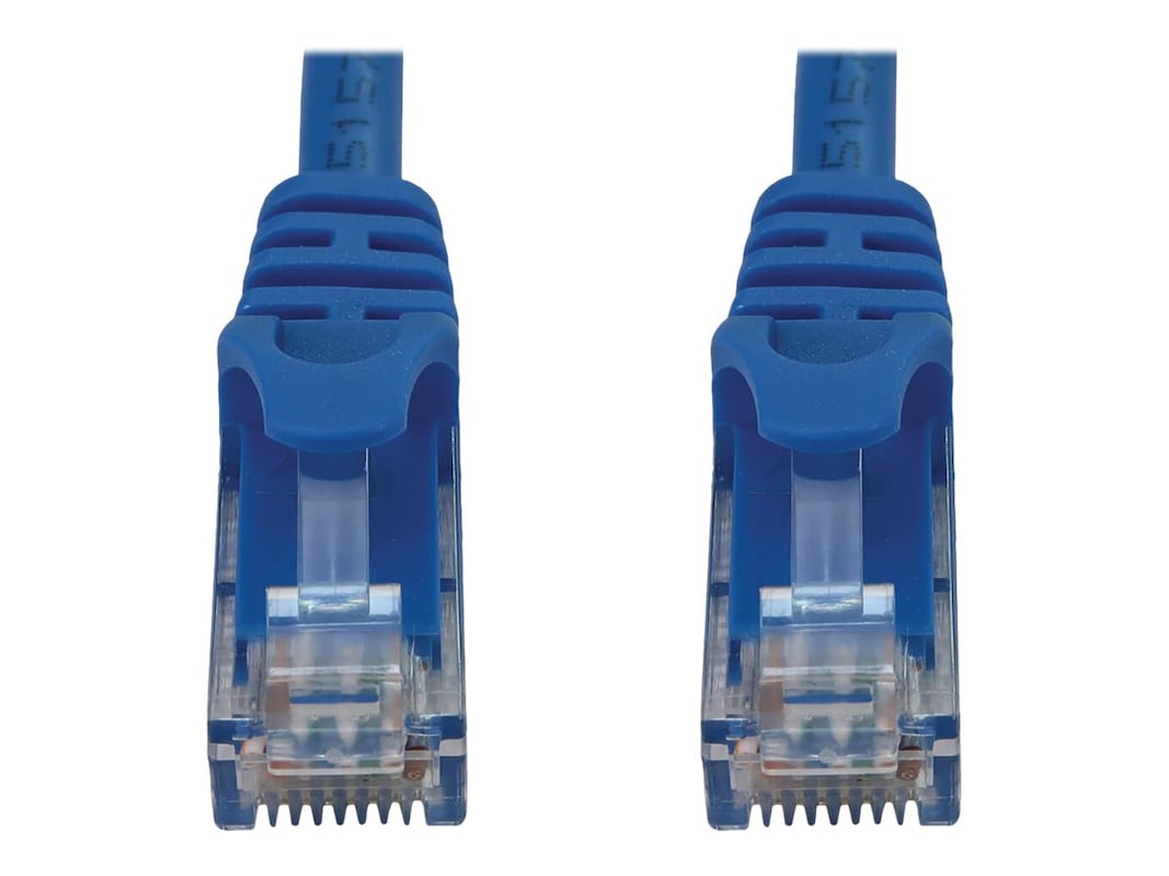 Tripp Lite N261-001-BL 1 ft. Cat6A M-M Snagless Molded Cable, Blue