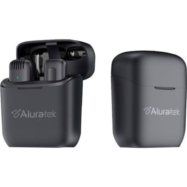 Picture of Aluratek AWLML01F Wireless Lightning Lavalier Microphone with Charging Case&#44; Black