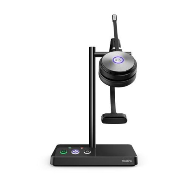 Picture of Yealink Network Technology WH62-MONO-UC WH62 1308005 Wireless DECT Mono UC Headset&#44; Black