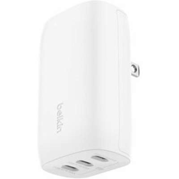 Picture of Belkin International WCC002DQWH BoostCharge 67W 3-Port USB-C PPS & PD Wall Charger