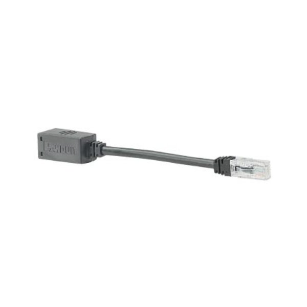 8 in. 26 AWG Cat 6A UTP Break-Away Adapter for Patch Cords, Black