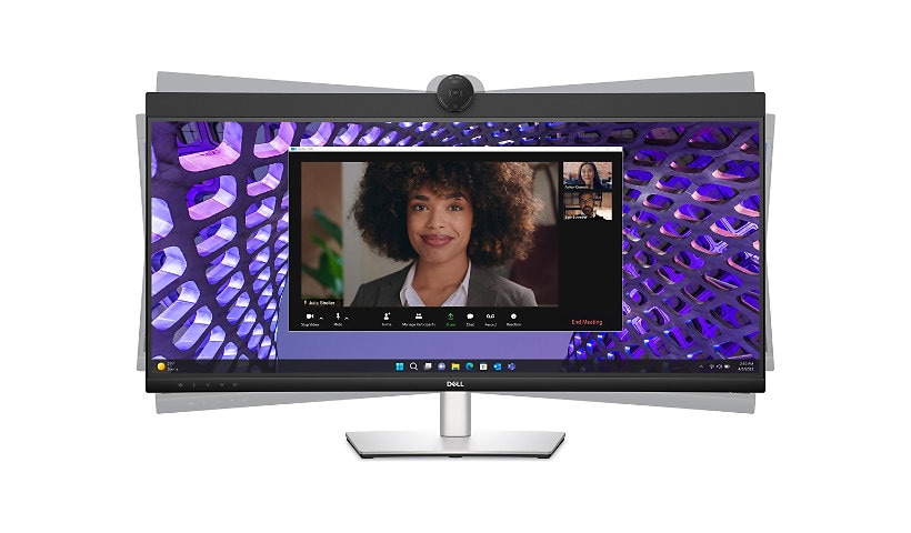 Picture of Dell DELL-P3424WEB 34 in. 3440 x 1440 Curved Video Conferencing LED Monitor