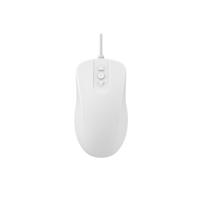 Picture of Cherry Americas AK-PMH12OB-US-W AK-PMH12 3-XZbutton Scroll Medical Mouse with 5-Button Design to Scroll&#44; White