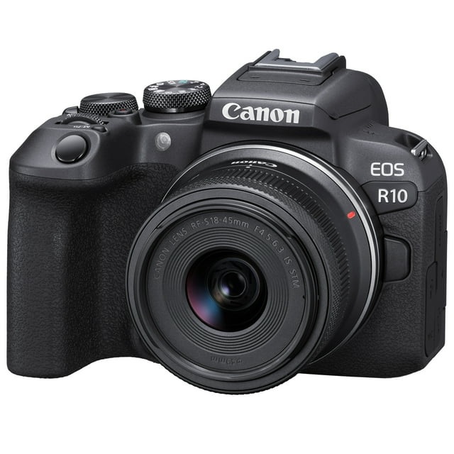 Picture of Canon USA 5331C009 18-45 mm EOS R10 24.2 Megapixel APS-C Sensor Mirrorless Camera with Lens