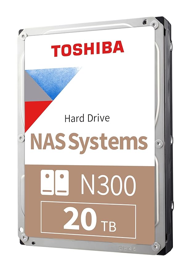HDWG62AXZSTA 3.5 in. N300 20TB NAS Internal Hard Drive - Silver
