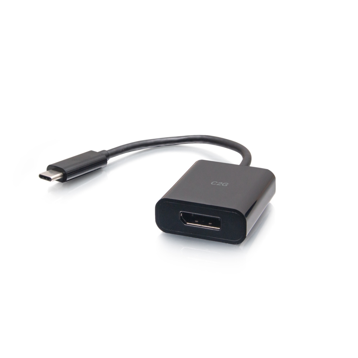 Picture of C2G C2G26933 USB-C to DisplayPort Adapter Converter&#44; 4K 60Hz - Black