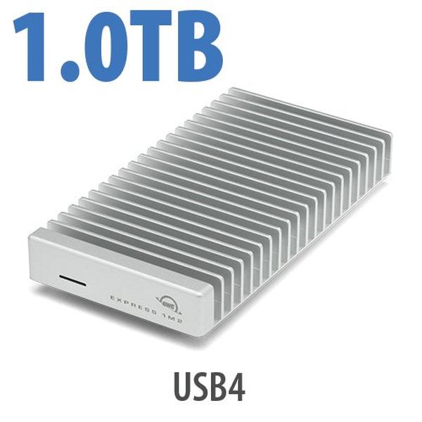 Picture of OWC OWCUS4EXP1MT01 1 TB Express 1M2 USB4 Bus-Powered Portable NVME External Storage Solid State Drive