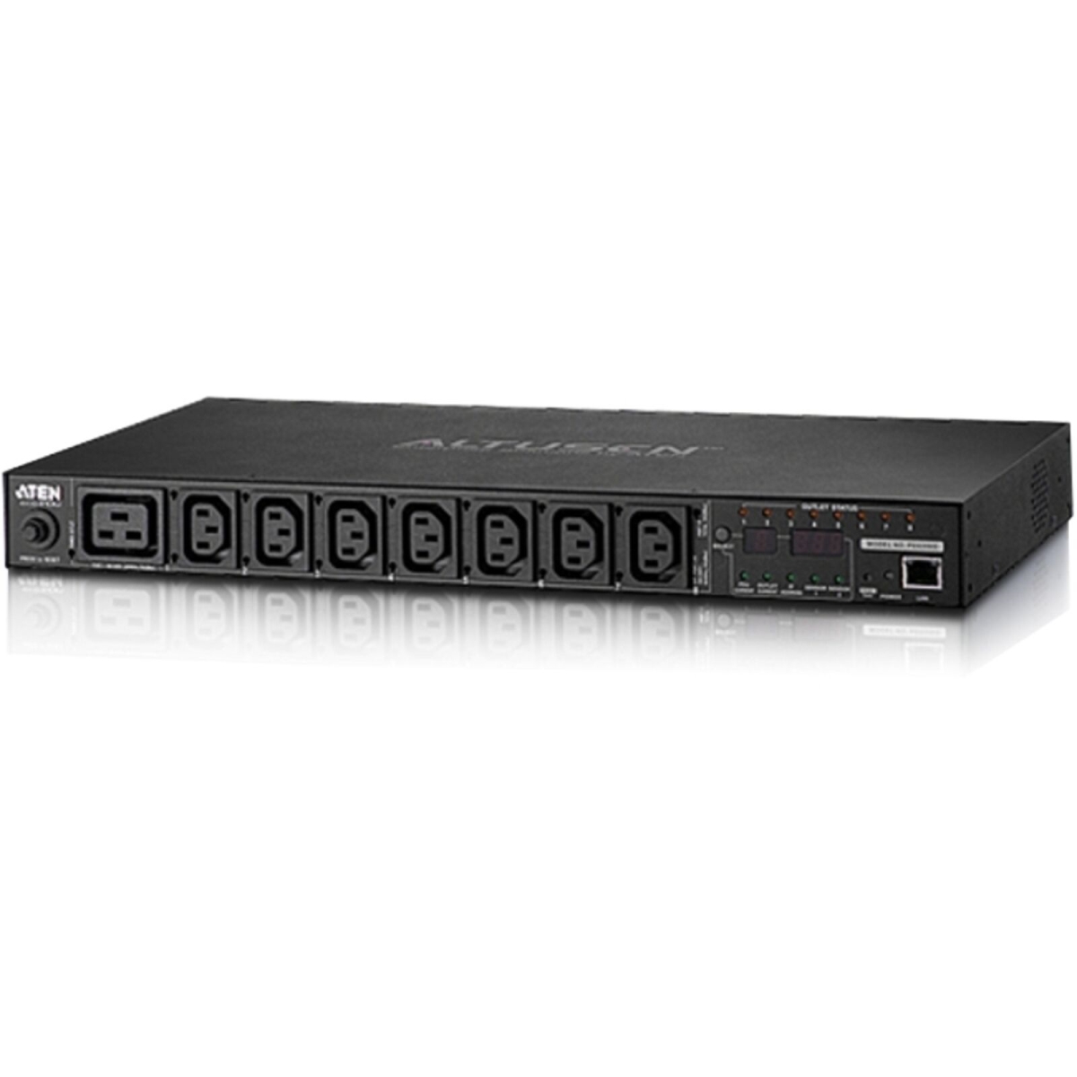 Picture of Aten PE6208A 1U 20A 100-120V UL Rate 16A 8xNEMA 5-20R Power Distribution Unit