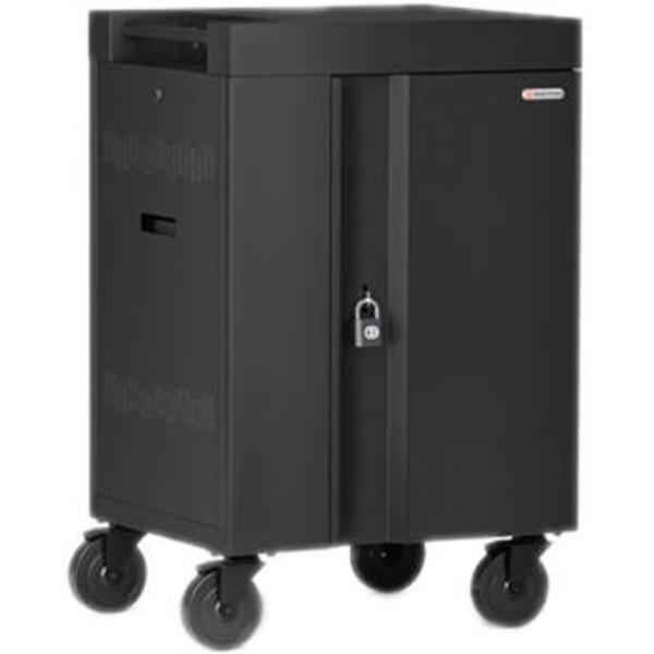 Bretford TVCM20USBC-CK 20X Cube Cart Mini with Pre-Wired USB-C - Charcoal
