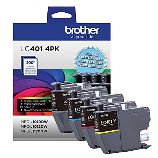 Picture of Brother International LC4014PKS Standard-Yield Ink Cartridges&#44; Multi Color - Pack of 4