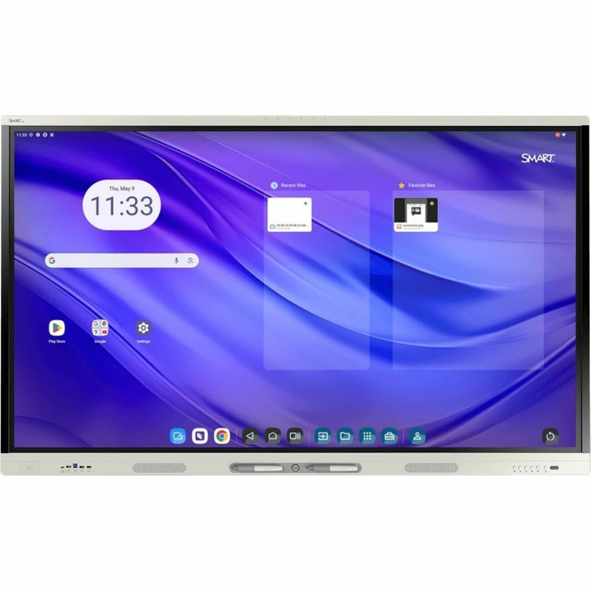 MX275-V5-PW Board MX075-V5 Pro Series Interactive Display with IQ, White