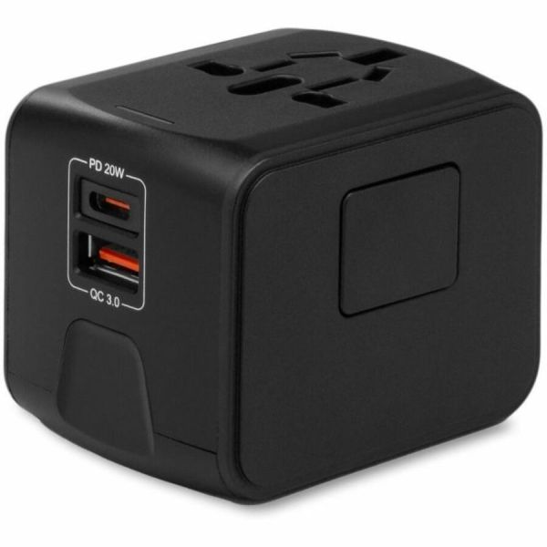 Picture of Cellairis 04-0150068 International USB-C&A Adapter&#44; Black