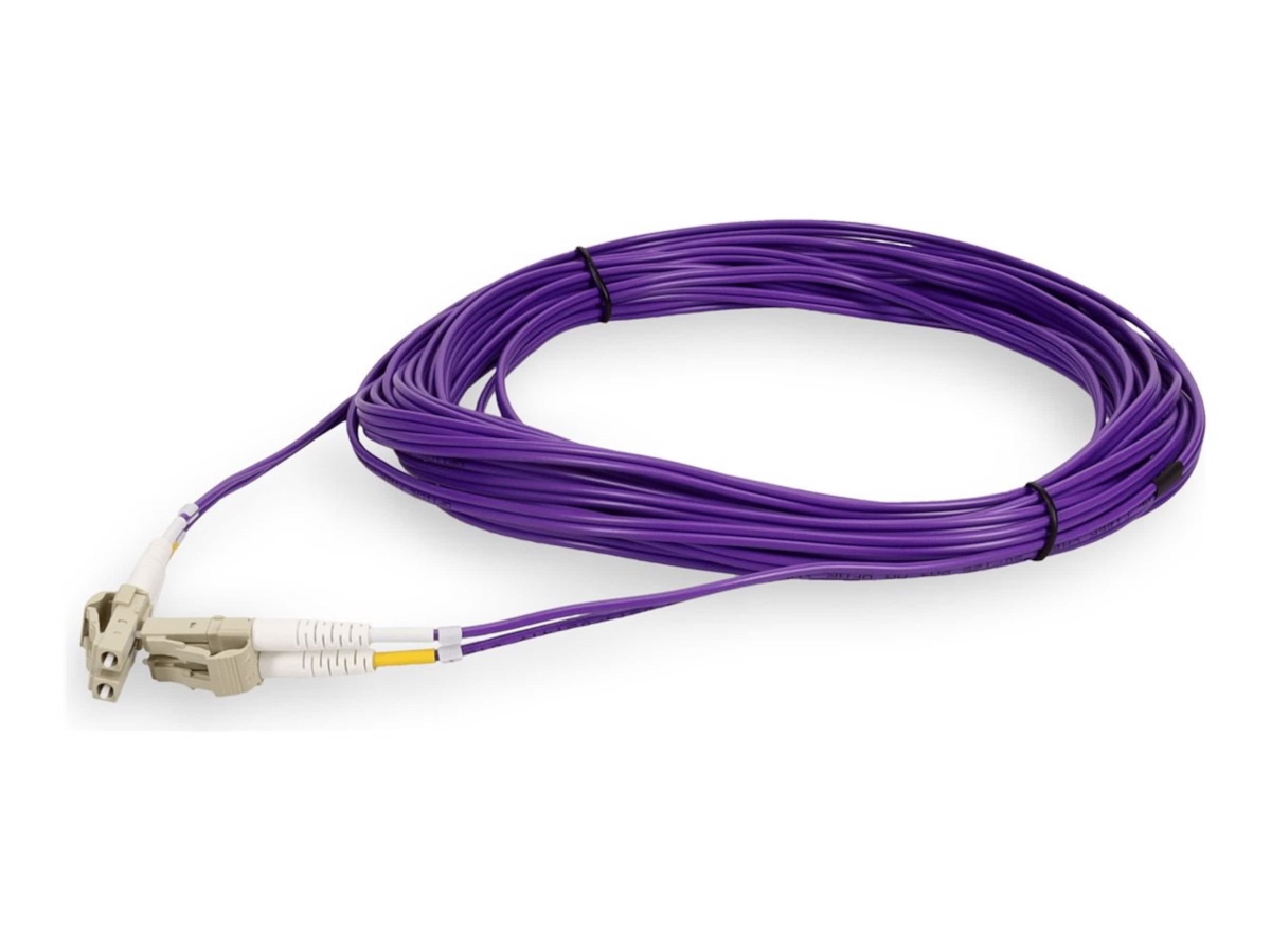 Picture of Add-On ADD-LC-LC-6M5OM4-PE 6 m LC M-M OM4 Purple Fiber Patch Cable