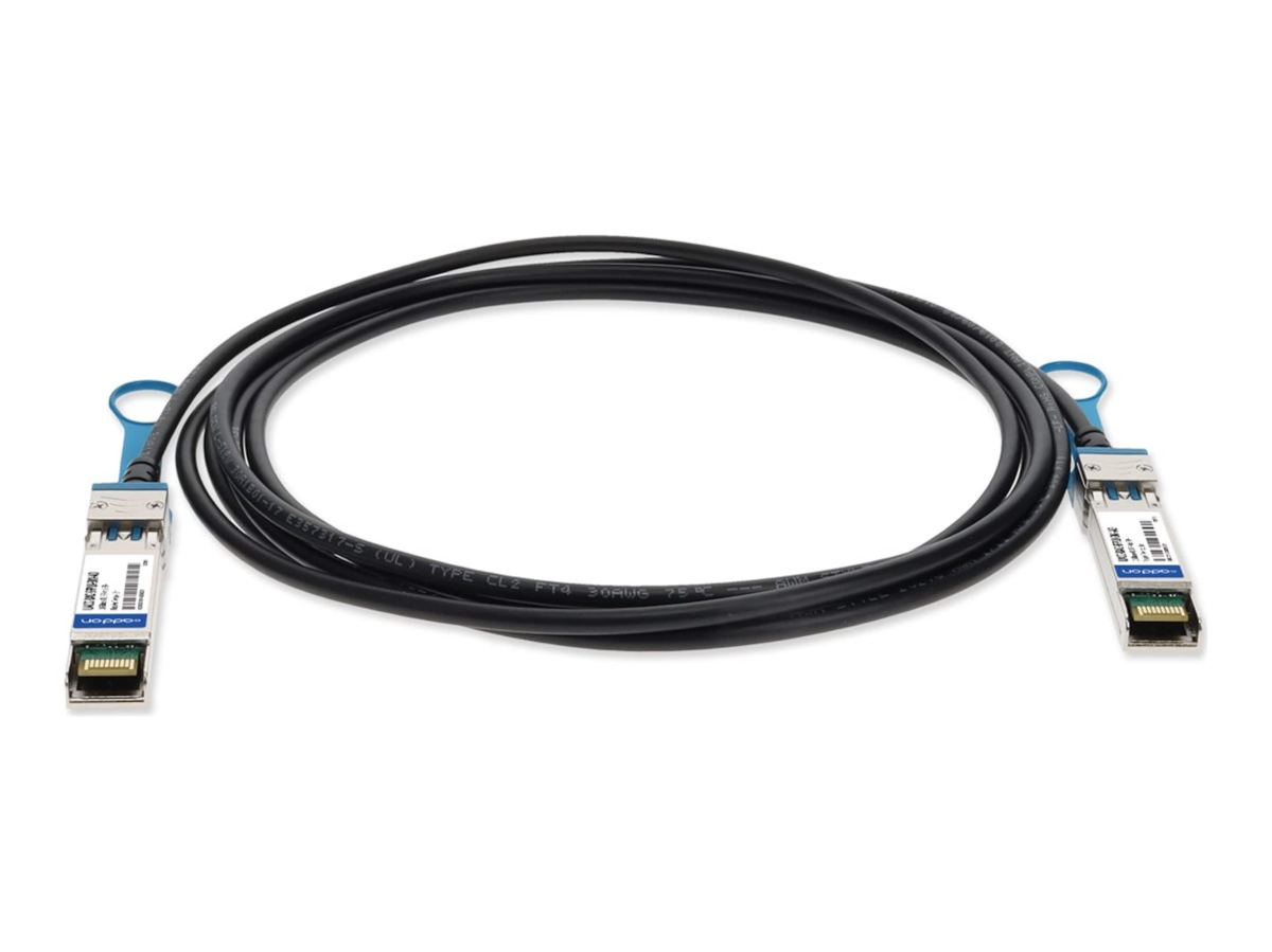 Picture of Add-On UACC-DAC-SFP10-3M-AO 3 m Ubiquiti Compatible 10GBase-CU SFP Plus to SFP Plus Passive Twinax Direct Attach Cable