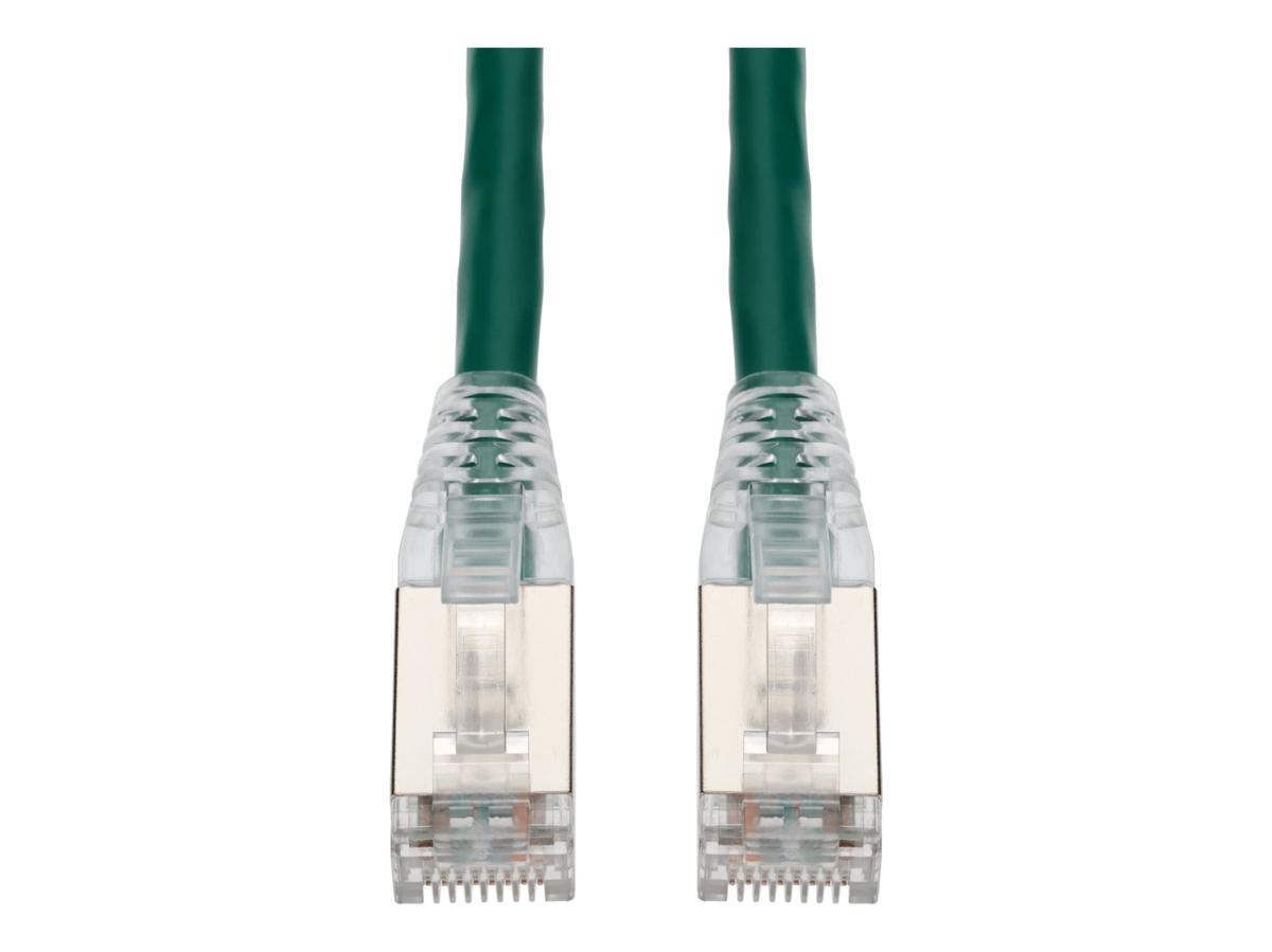 Picture of Add-On ADD-40FCAT6S-GN 40 ft. Green CAT6 Shielded PVC Snagless Easy Clear Boot RJ-4 Ethernet Cable