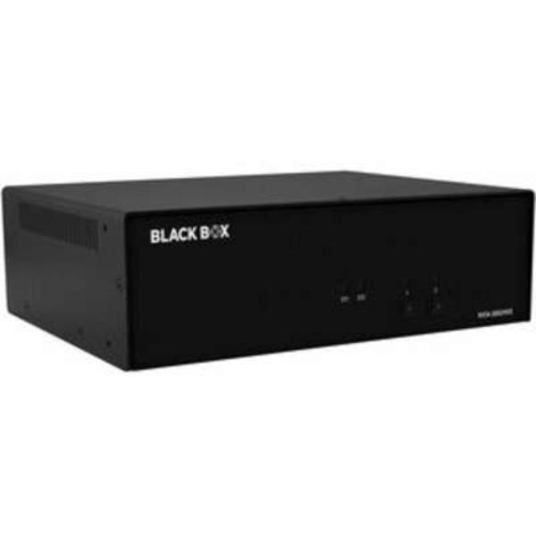 Picture of Black Box KVS4-2002HVX NIAP4 Secure KVM Switch&#44; 2 Port Dual Head HDMI & DP Combo&#44; CAC & Non-Cancelable