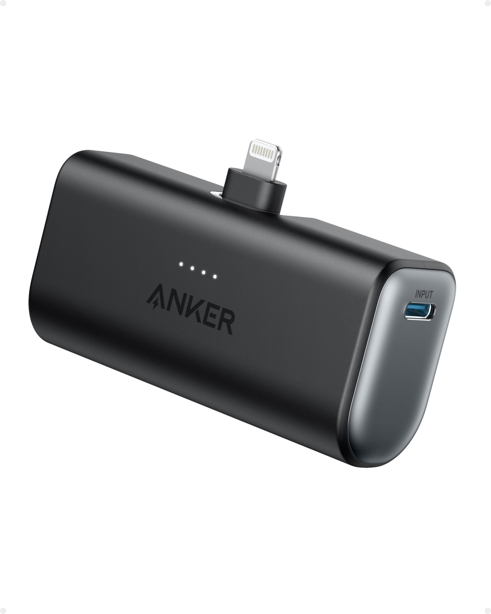 Picture of Fantasia Trading A1645H11-1 12W Anker 621 Built-in Lightning Connector Power Bank&#44; Black