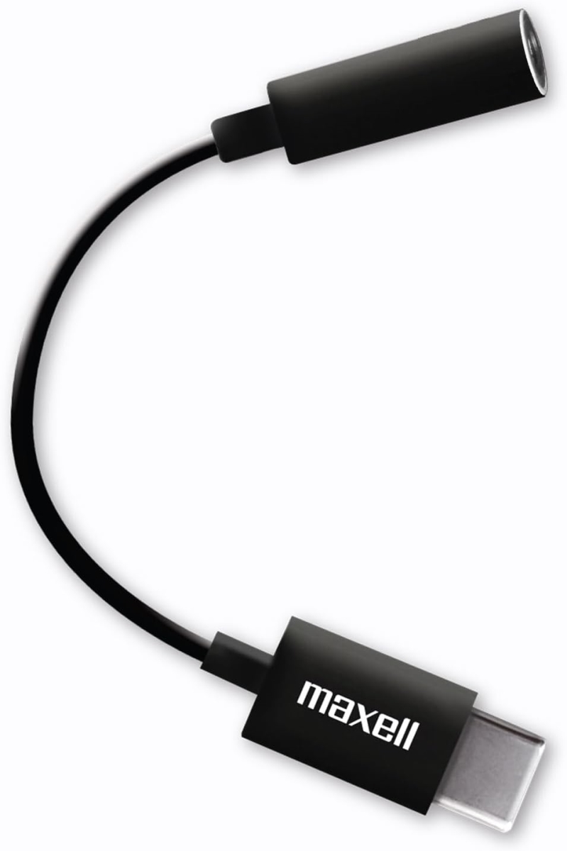 Picture of Maxell 197294 to Connect 3.5 mm Input & Output Adapter for Computers&#44; Tablets & Chromebooks - Black