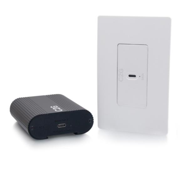 54267 Superbooster 1-Port USB over CAT6A Wall Plate to Box Extender Kit, USB 3.2 Gen1 - 5 Gbps