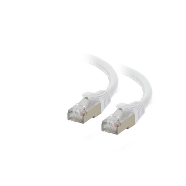 07389 25 ft. CAT6A Snagless Shielded Ethernet Network Patch Cable, White