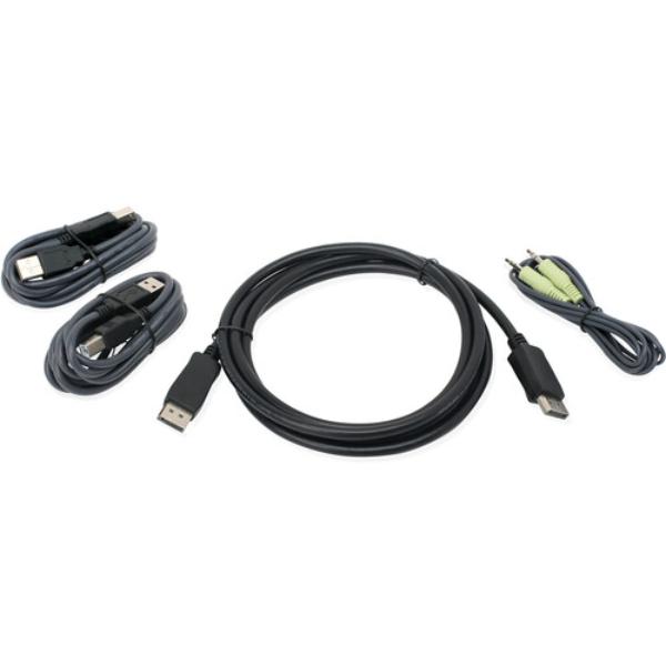 Picture of IOGEAR G2L902UTAA3 6 ft. DisplayPort & USB KVM Cable Kit with Audio