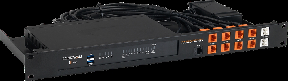 Rack Shelf - For Firewall - 1U Rack Height - Rack-mountable - Jet Black