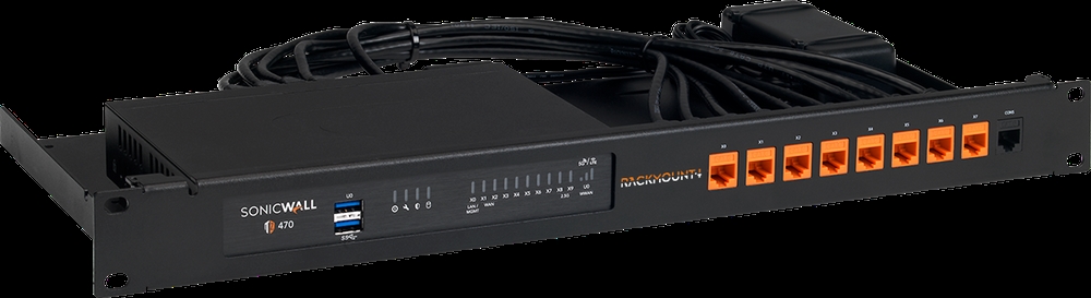 Rack Shelf - For Firewall - 1U Rack Height - Rack-mountable - Jet Black