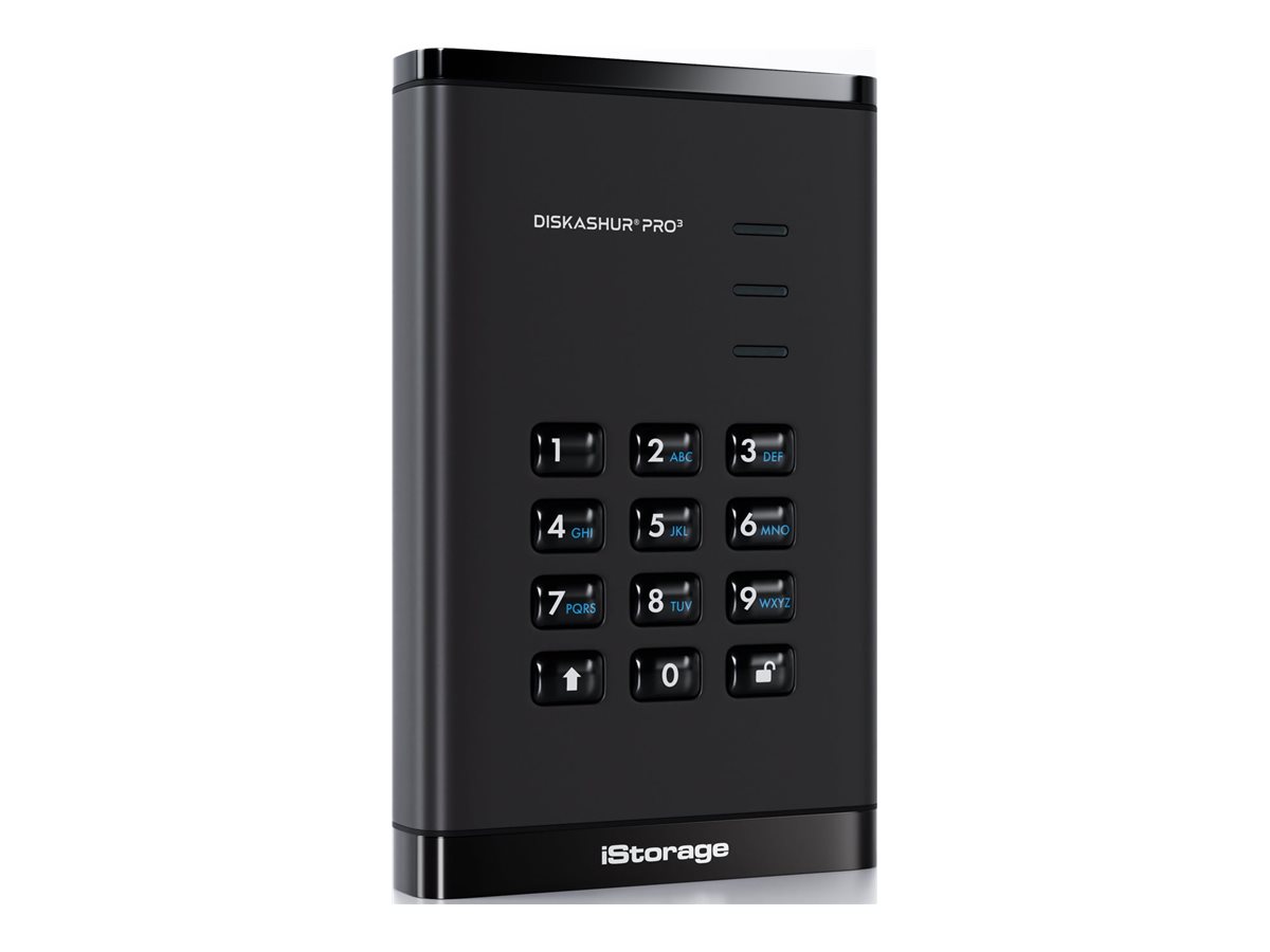 Picture of Kanguru IS-DAP3-256-SSD-512-F iStorage DiskAshur PRO3 512GB Secure SSD - Hardware Encrypted Portable Drive