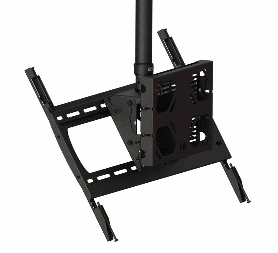 Picture of Premier Mounts 7170-1159-00 Ultra Tilt Dual Swivel Ceiling Mount for Displays Up to 75 & 200 lbs