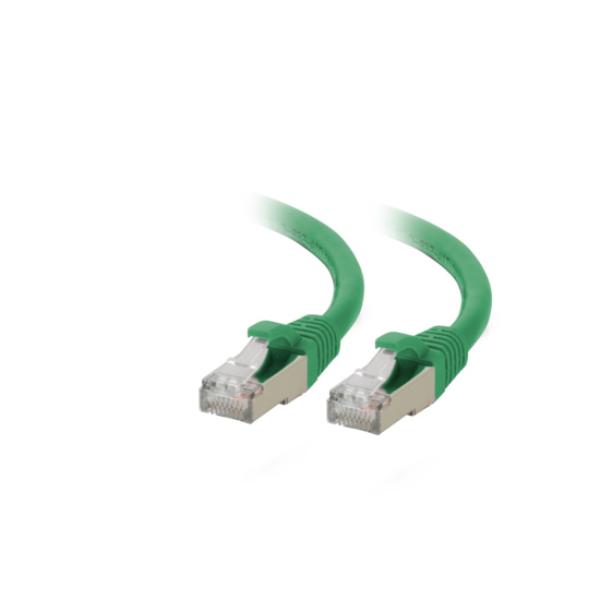 07353 3 ft. CAT6A Snagless Shielded Ethernet Network Patch Cable, Green