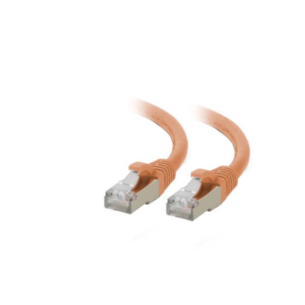 07394 10 ft. CAT6A Snagless Shielded Ethernet Network Patch Cable, Orange