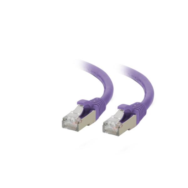 07403 25 ft. CAT6A Snagless Shielded Ethernet Network Patch Cable, Purple