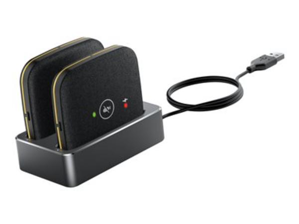 Picture of Yealink Network Technology CPW65-DECT-DUO 1304026 CPW65-DECT-Duo Wireless Microphone&#44; Black