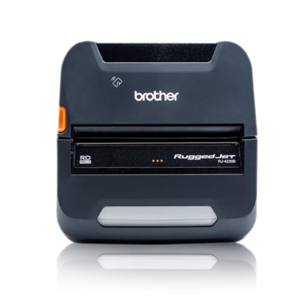 Picture of Brother RJ4230BL-CP 4 in. Mobile Direct Thermal Printer with Battery