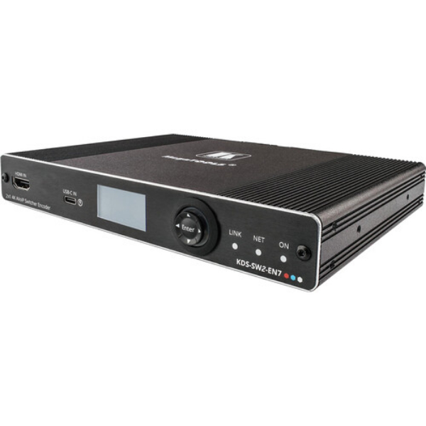 Picture of Kramer 60-000990 High-Performance & Highly-Scalable VoIP Auto-Switch Encoder with USB-C & HDMI Inputs