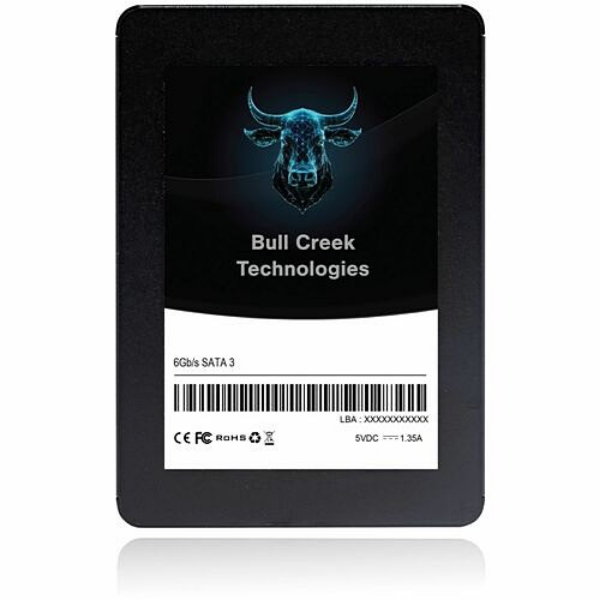 Picture of Bull Creek BCT256G7MMSA 7 mm 256GB PCI Express NVMe SATA 3 Solid State Drive&#44; Black
