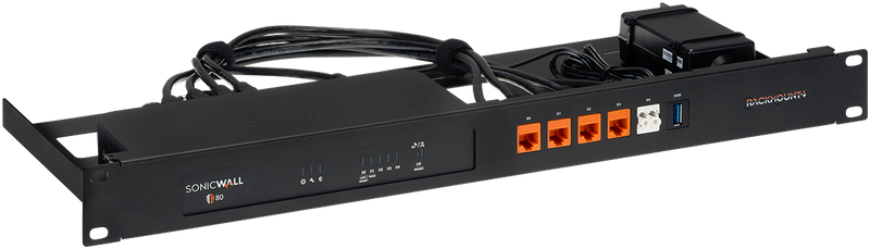 Picture of Rackmount RM-SW-T14 Rackmount Kit for SonicWall TZ80&#44; Black