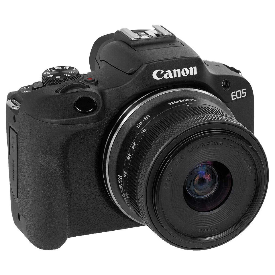 Canon EOS R100 Mirrorless Camera w/ 18-45mm Len & Battery Pack