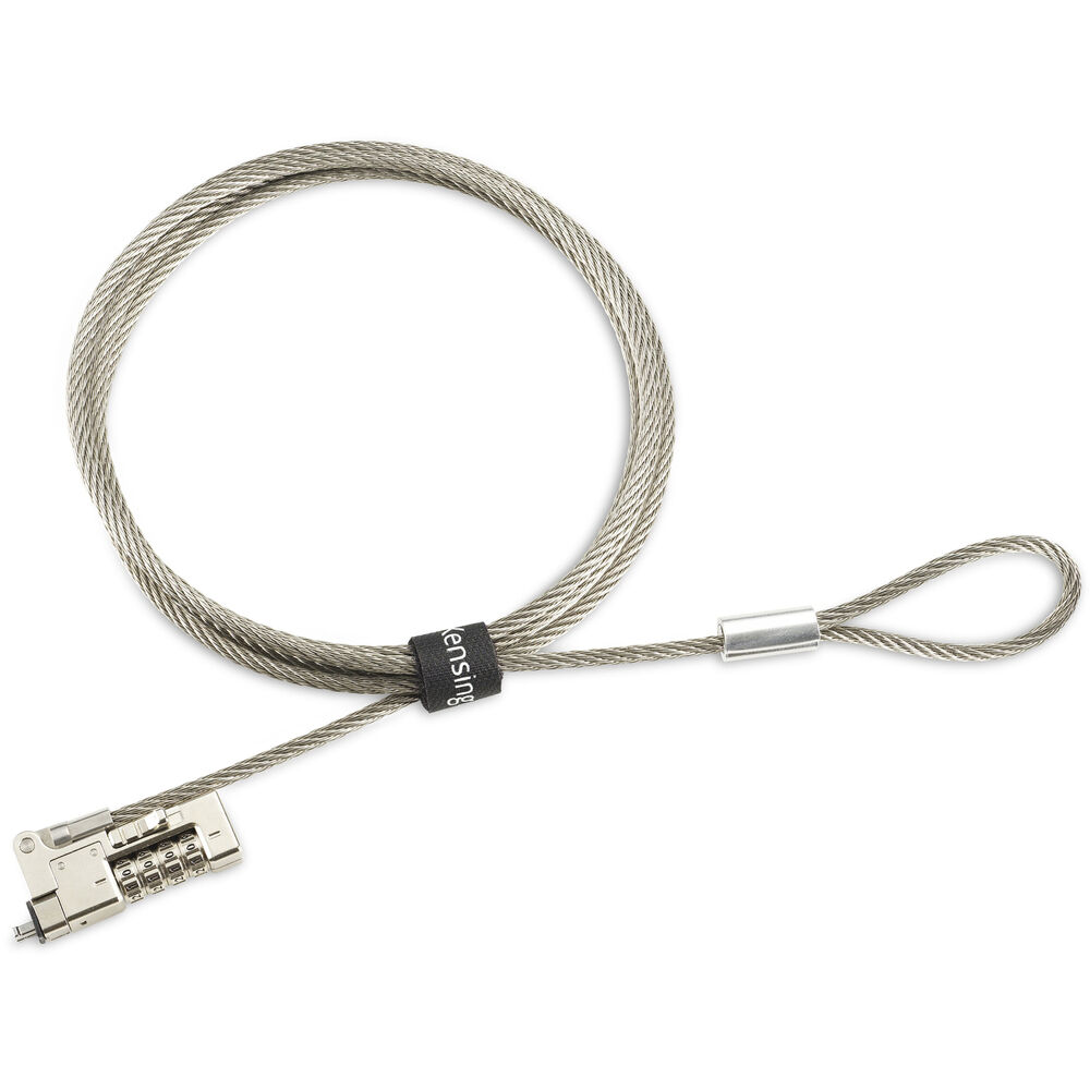 K65091WW Slim Nano Saver 2.0 EQ Combination Laptop Lock, Serialized - Silver