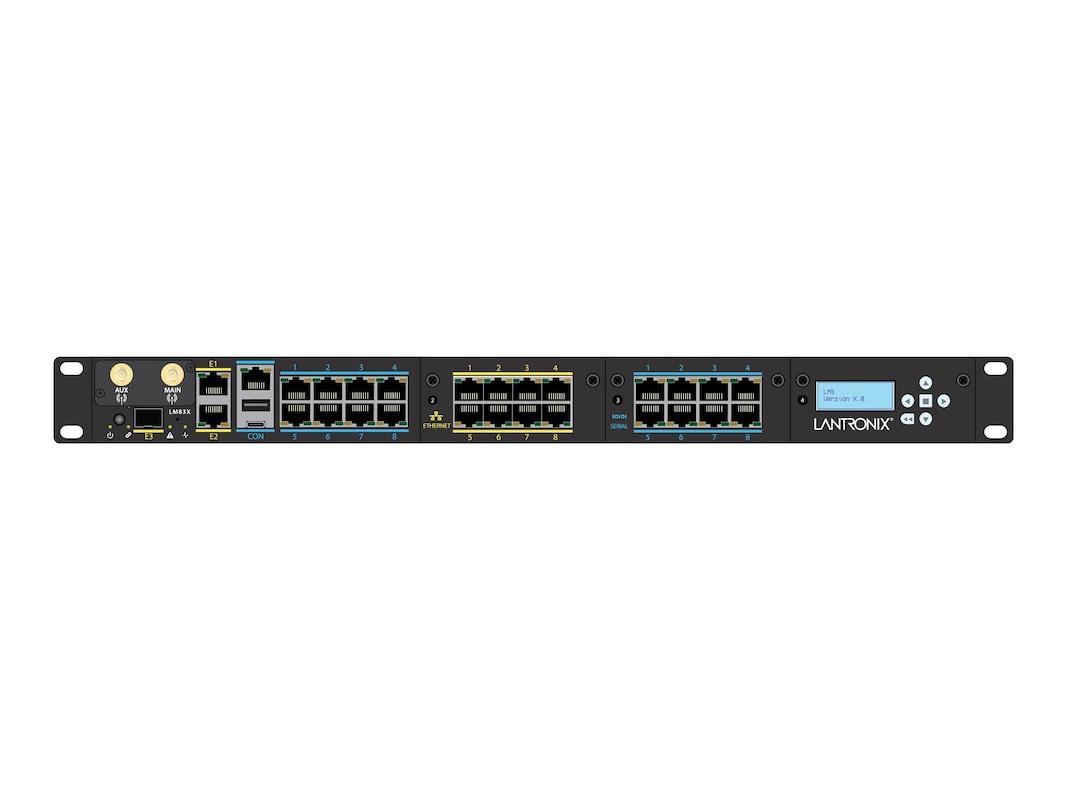 Picture of Lantronix 83X-16S-E1E-NAA 16 Serial LM83X Local Manager Dedicated Ethernet Port