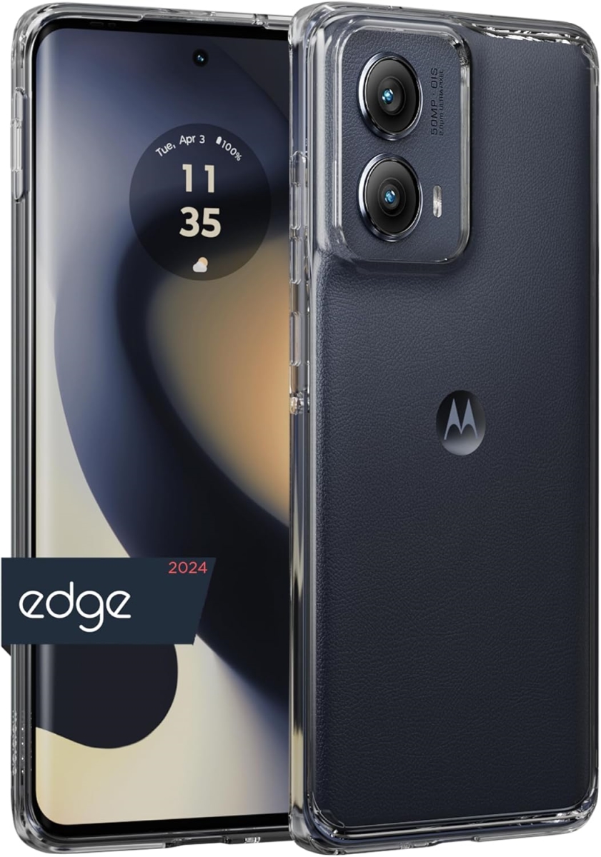 Picture of Motorola EDGE24-SC-T100 Edge 2024 Hybrid Ultra Slim Fitting Crystal Case - Clear