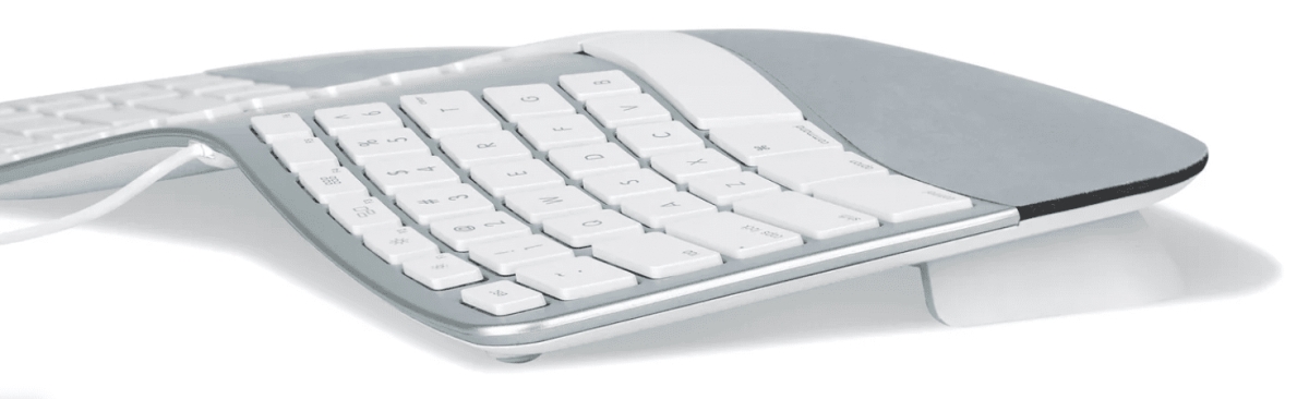 FK313 Sculpted Ergonomic Wired Keyboard for Mac, Black