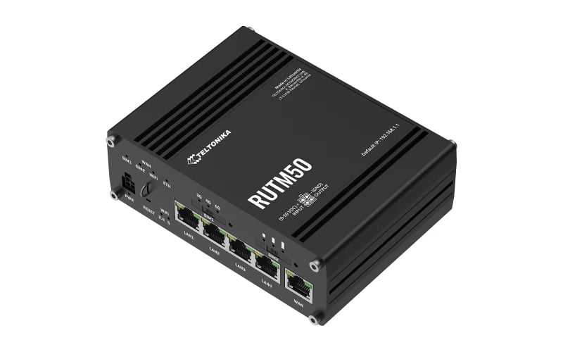 RUTM50000000 5G CAT19 LTE 4G Dual SIM 5 WAN & LAN WIFI 5 GPS USB Bluetooth Router