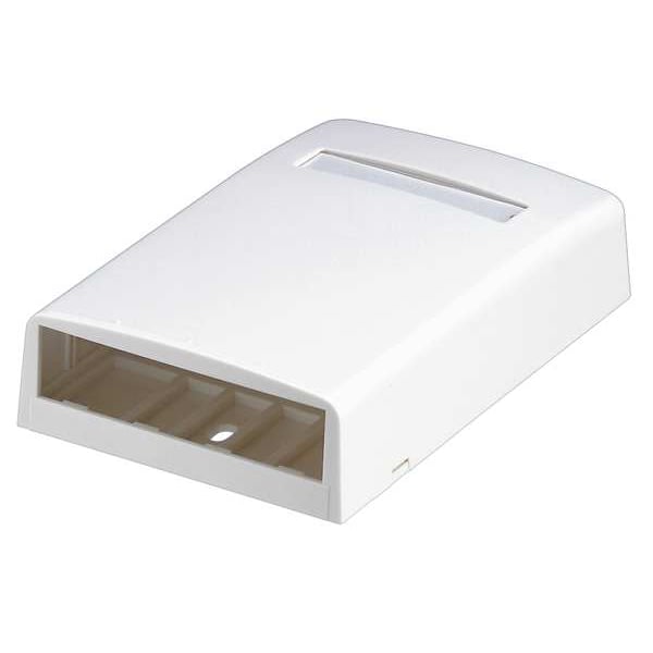CBX4IW-AY 4 Port Multimedia Outlet Housing Surface Mount Box, Off White