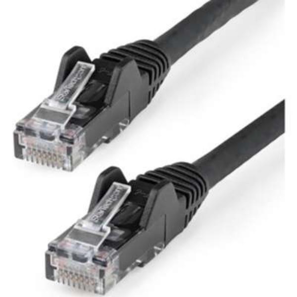 N6LPATCH30BK 30 ft. LSZH CAT6 Snaggles Patch Cord Ethernet Cable - Black