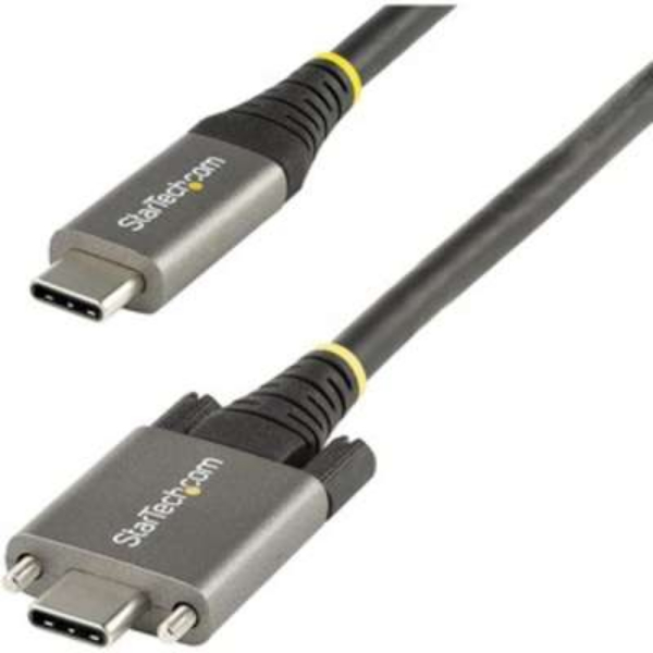 USB31CCSLKV50CM 20 in. 10Gbps 100W Side Screw Locking USB C Cable