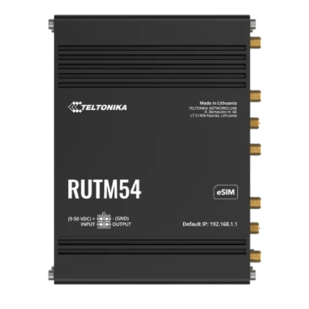 RUTM54000000 4G CAT19 2 x SIM Wi-Fi 5 GPS USB Verizon 5G Router with Modem - Black