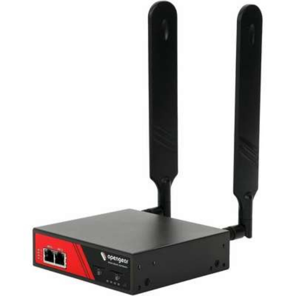 ACM7008-2-L-GLB 8 Serial Straight Pinout 2 Gbe Ethernet LTE Cellular Dual Sim Global Network Device - Black